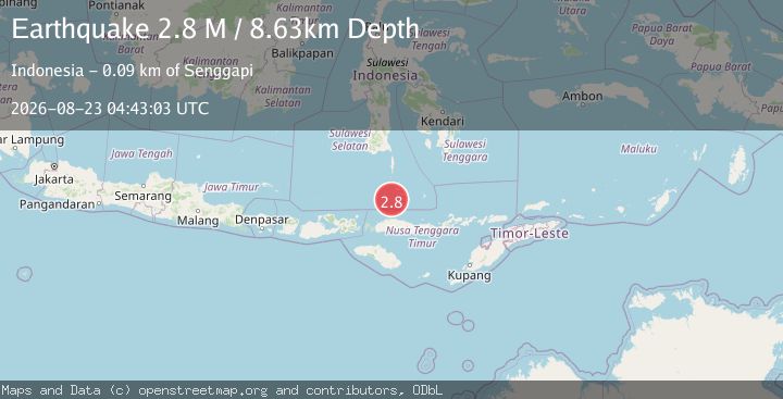 Map of Flores Sea