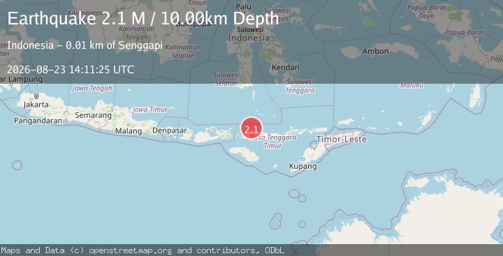 Map of Flores Region, Indonesia