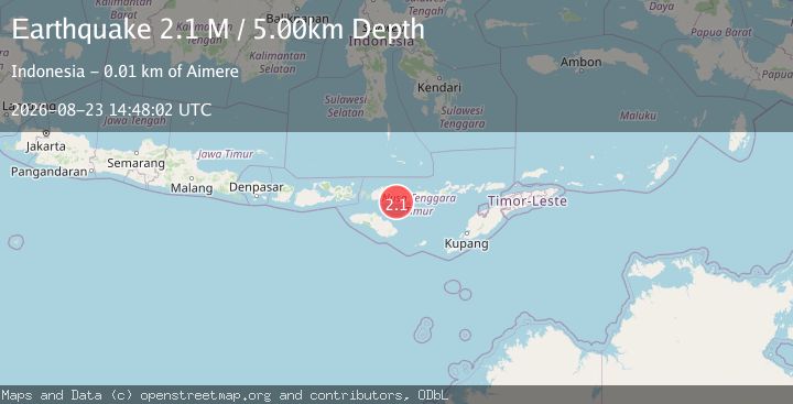 Map of Flores Region, Indonesia