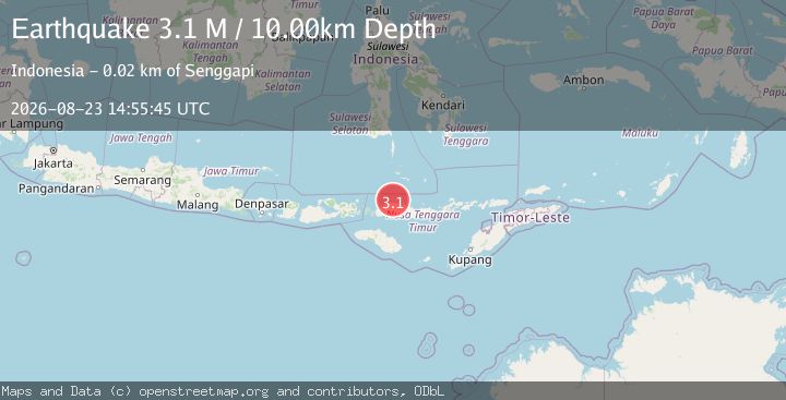 Map of Flores Region, Indonesia