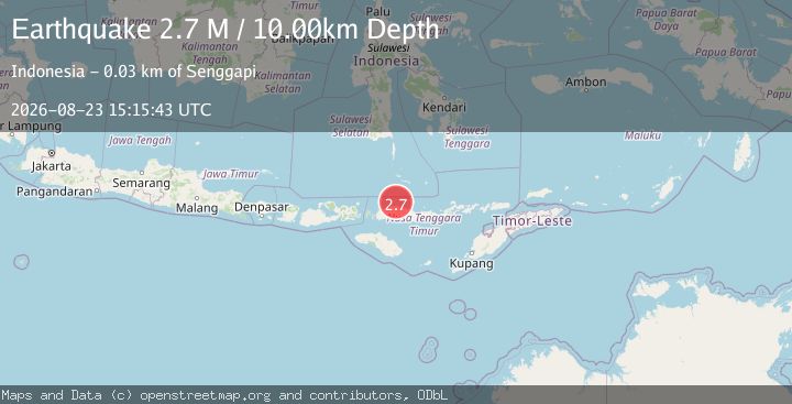 Map of Flores Region, Indonesia