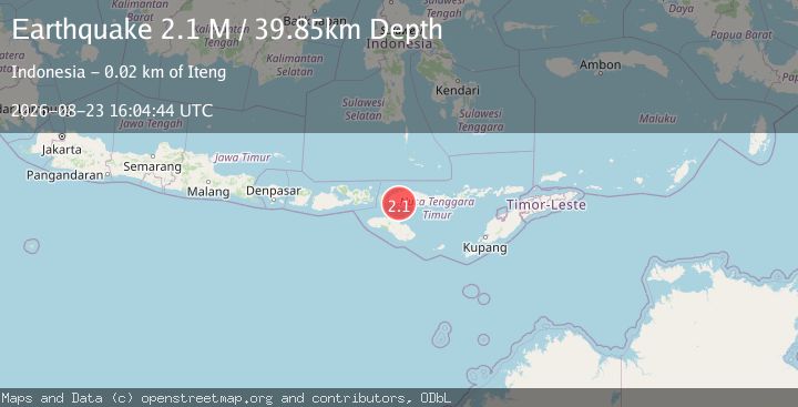 Map of Flores Region, Indonesia