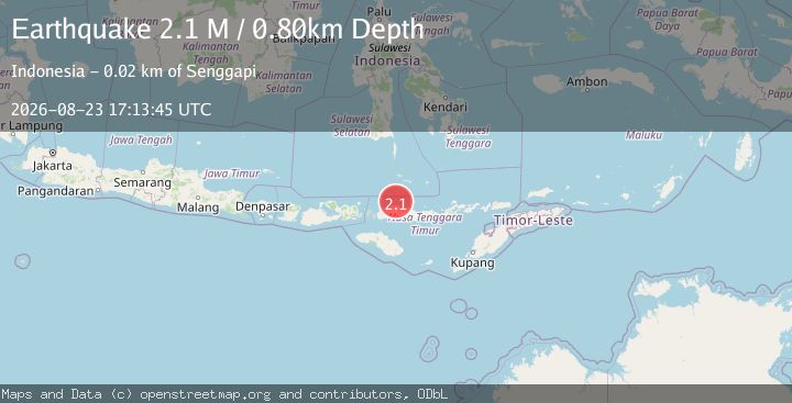 Map of Flores Region, Indonesia