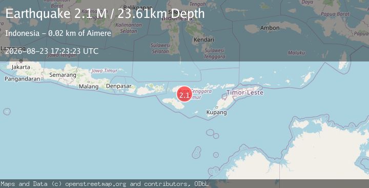 Map of Flores Region, Indonesia