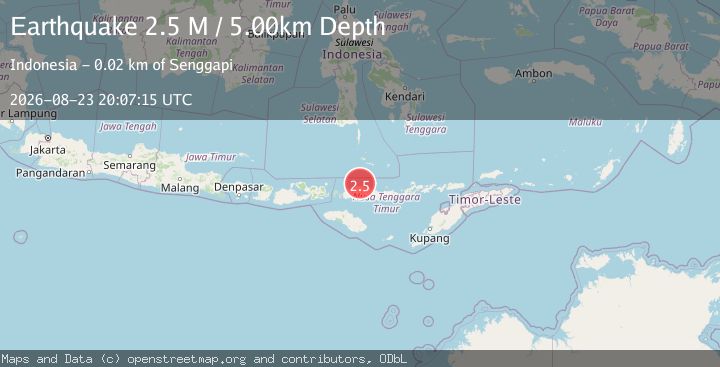 Map of Flores Region, Indonesia