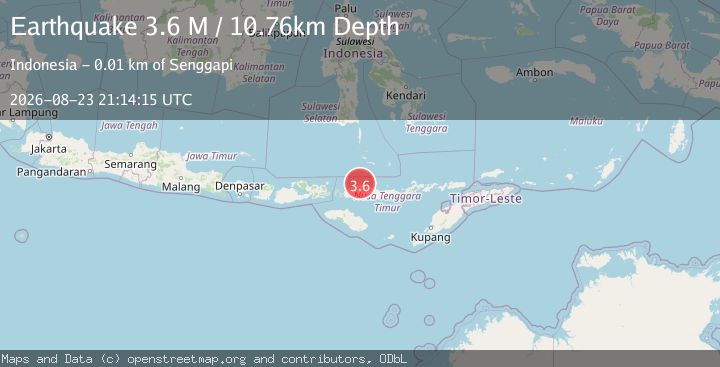 Map of Flores Region, Indonesia