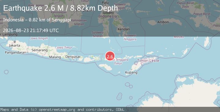 Map of Flores Region, Indonesia
