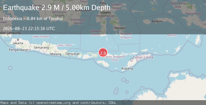 Map of Flores Region, Indonesia