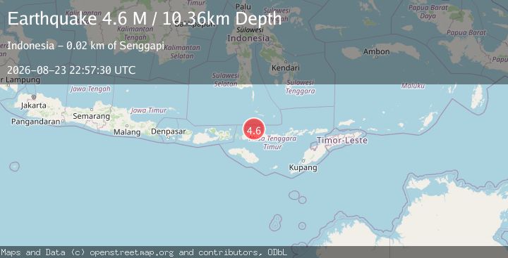 Map of Flores Region, Indonesia