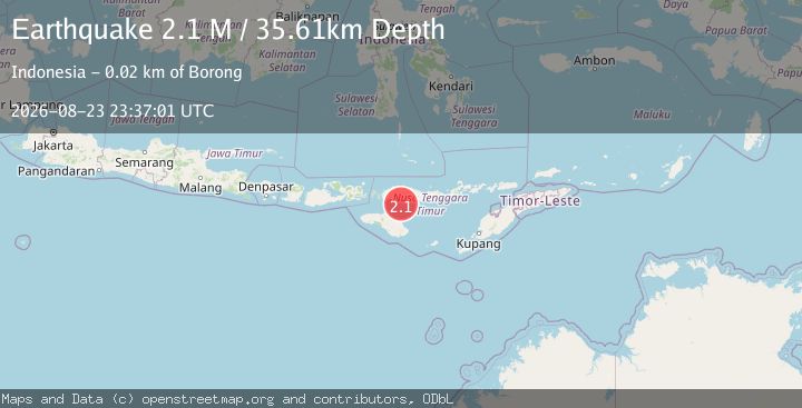 Map of Flores Region, Indonesia