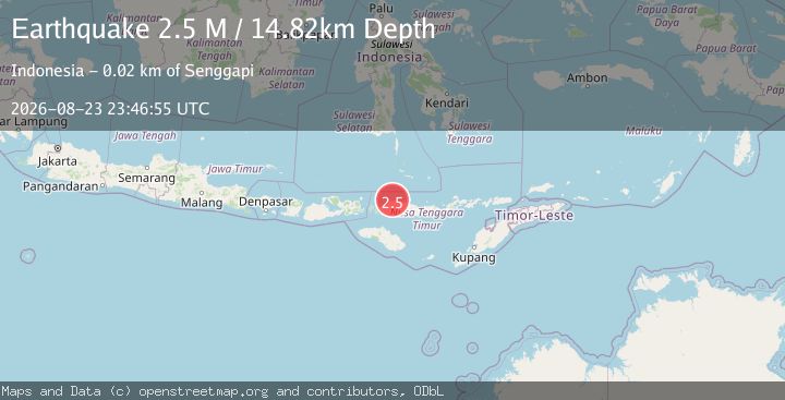 Map of Flores Region, Indonesia