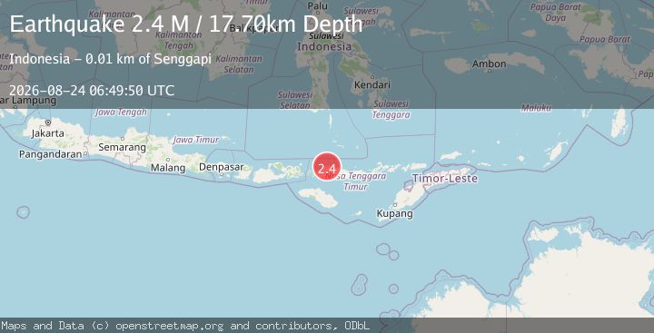 Map of Flores Region, Indonesia