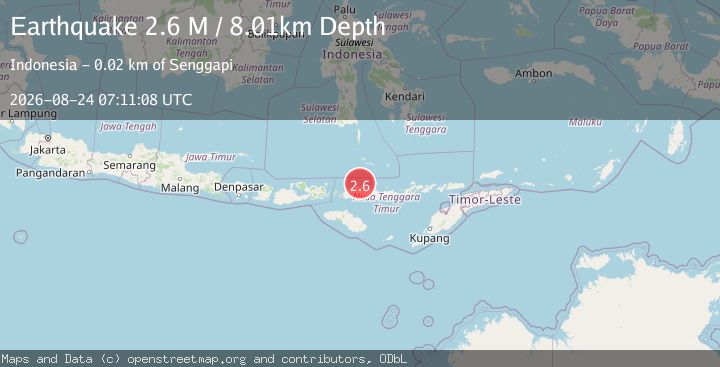 Map of Flores Region, Indonesia