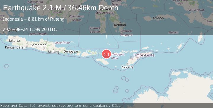 Map of Flores Region, Indonesia