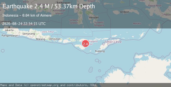Map of Sumba Region, Indonesia