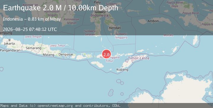 Map of Flores Region, Indonesia