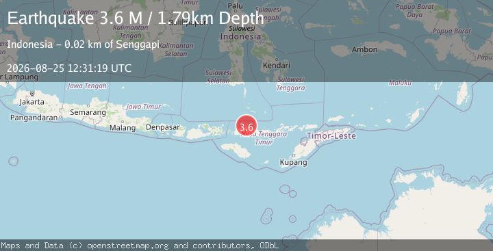 Map of Flores Region, Indonesia