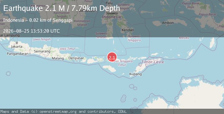 Map of Flores Region, Indonesia
