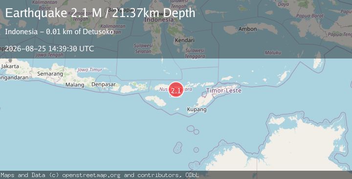 Map of Flores Region, Indonesia