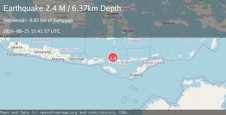 Map of Flores Region, Indonesia