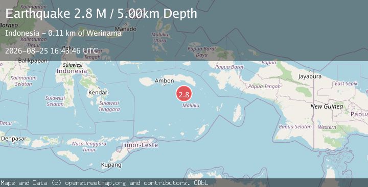 Map of Banda Sea