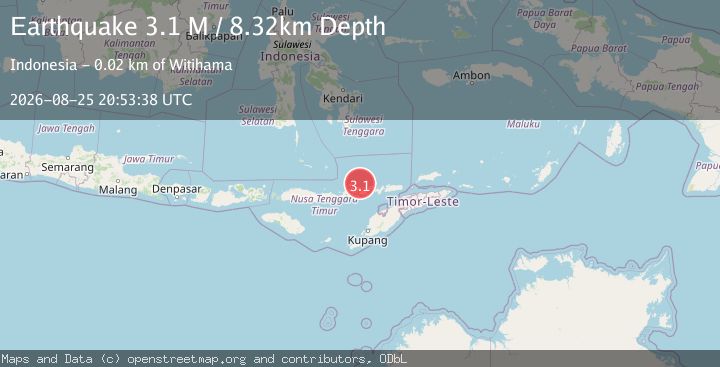 Map of Flores Region, Indonesia