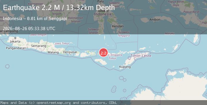 Map of Flores Region, Indonesia