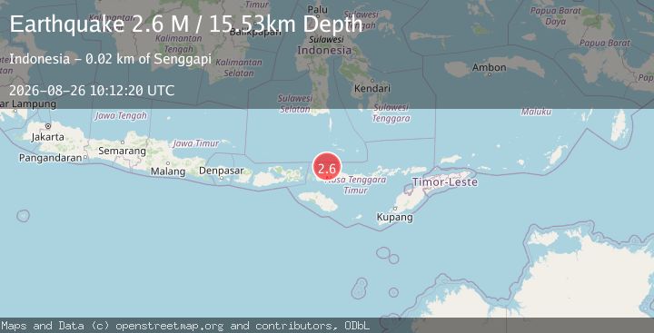 Map of Flores Region, Indonesia
