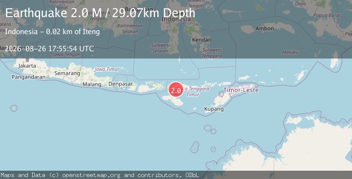 Map of Flores Region, Indonesia