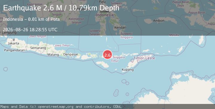 Map of Flores Region, Indonesia