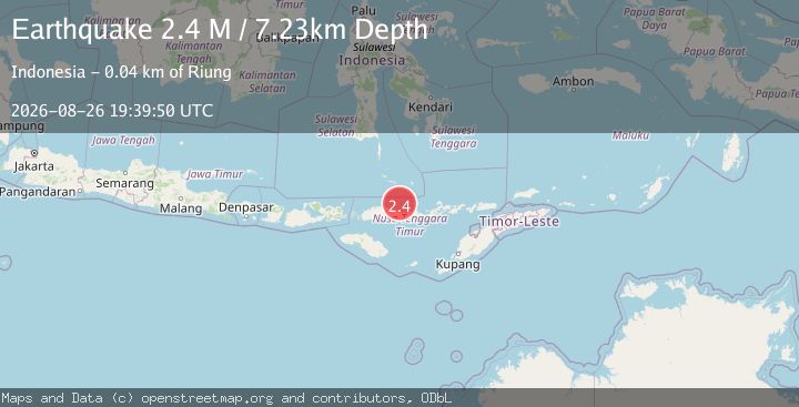 Map of Flores Region, Indonesia