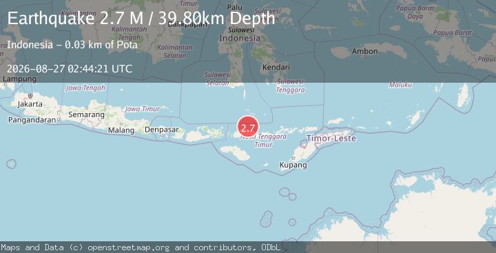 Map of Flores Region, Indonesia