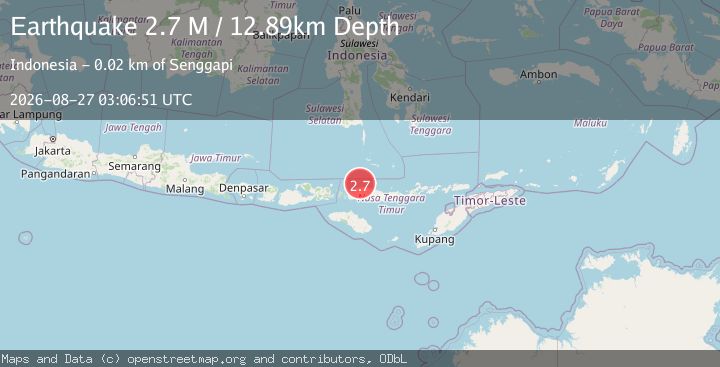 Map of Flores Region, Indonesia