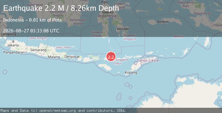 Map of Flores Region, Indonesia
