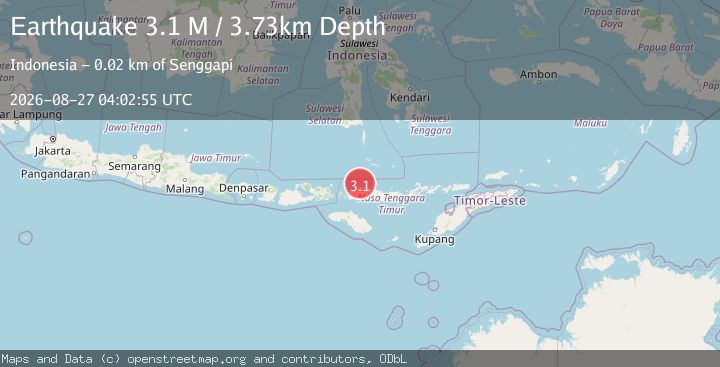 Map of Flores Region, Indonesia