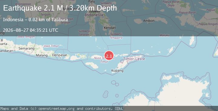 Map of Flores Region, Indonesia