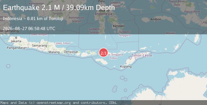 Map of Flores Region, Indonesia