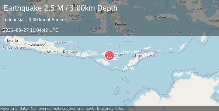Map of Flores Region, Indonesia