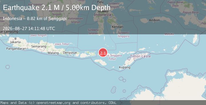 Map of Flores Region, Indonesia