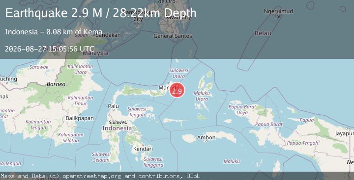 Map of Northern Molucca Sea