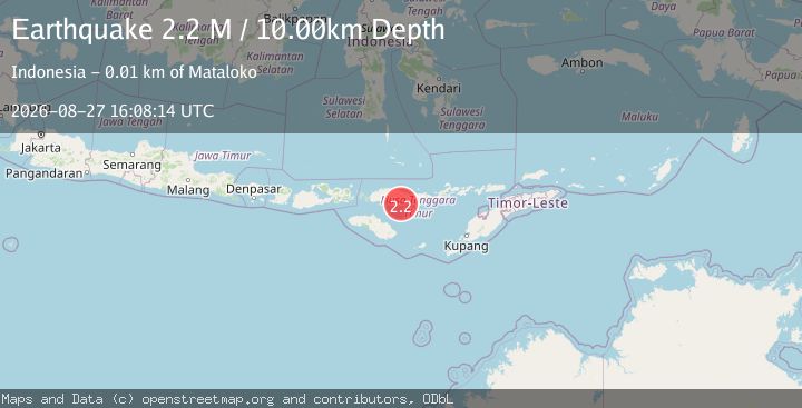 Map of Flores Region, Indonesia