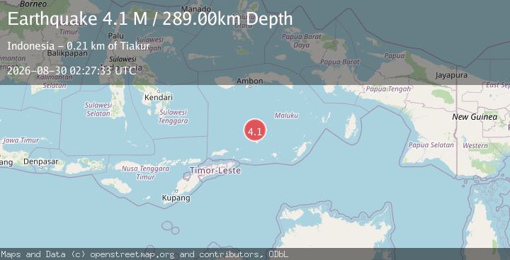 Map of Banda Sea