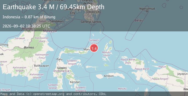 Map of Northern Molucca Sea