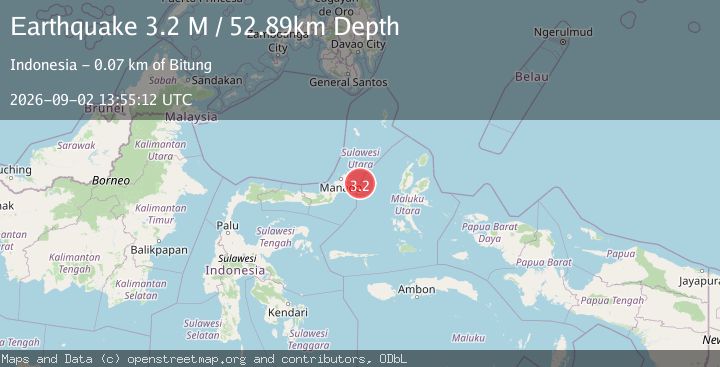 Map of Northern Molucca Sea