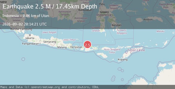 Map of Bali Sea