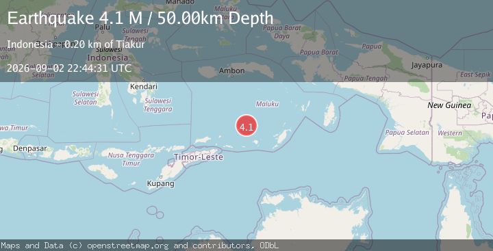 Map of Banda Sea