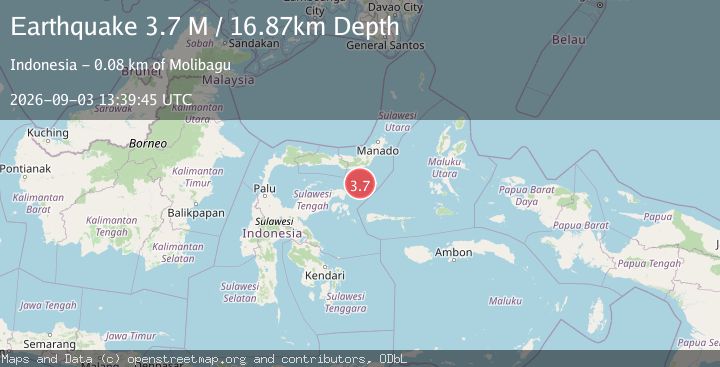 Map of Southern Molucca Sea