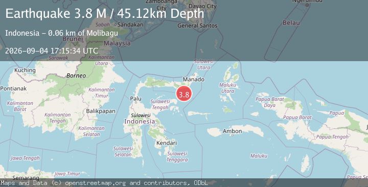 Map of Southern Molucca Sea
