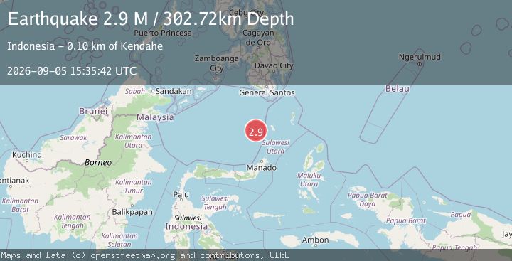 Map of Celebes Sea