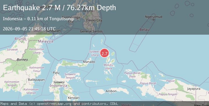 Map of Northern Molucca Sea